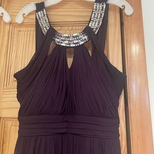 Elegant Purple Sleeveless Dress